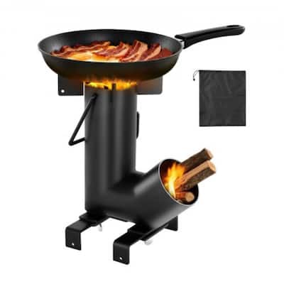 Camping Rocket Stove for Wood, Twigs, or Sticks, Outdoor Use