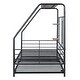 preview thumbnail 35 of 38, Metal Twin Size House Bed with Trundle and Built-in Shelf and Grid