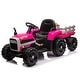 preview thumbnail 46 of 118, Luxury Electric Ride-On Tractor Toy for Children with Remote Control, Trailer, and LED Lights - 3-6 Years