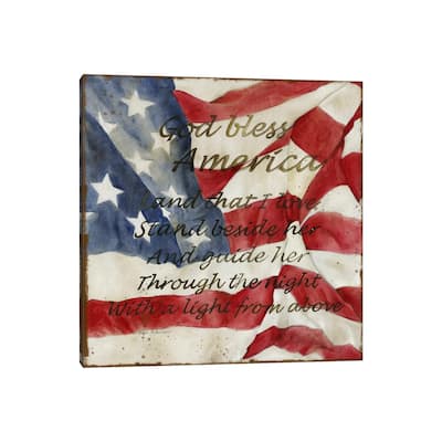 iCanvas "Bless America" by Carol Robinson Canvas Print