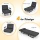 preview thumbnail 15 of 17, Costway Folding 5 Position Convertible Sleeper Bed Armchair Lounge