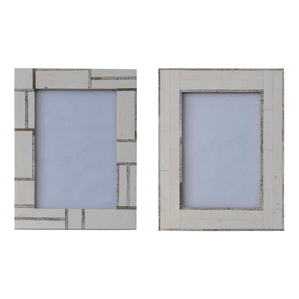 Resin Photo Frames with Horn Inlay