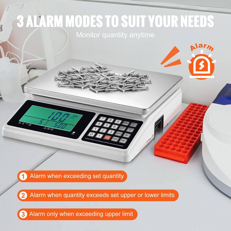 Industrial Counting Scale Inventory Counting Scale Kitchen Jewelry Scale with RS232 Port and LCD Screen