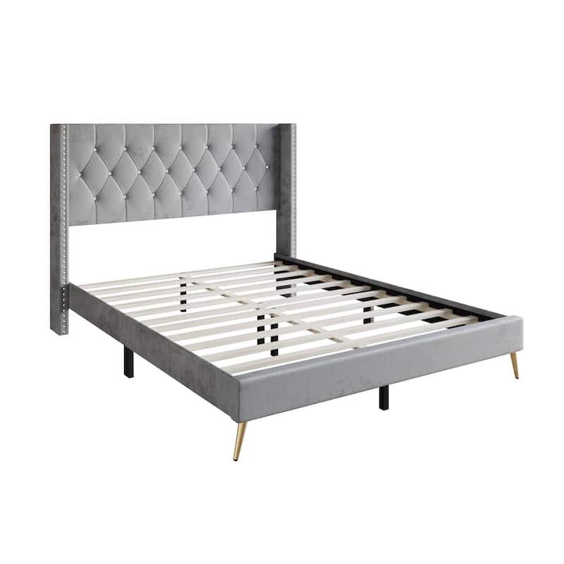 Homer Tufted Upholstered Platform Bed