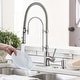 preview thumbnail 70 of 87, WOWOW Single Handle Gooseneck Pull Down Sprayer Kitchen Faucet
