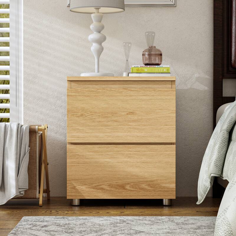 18.9'' Tall 15.7"W 2 - Drawer Nightstand Chest End Table