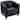 LeatherSoft Lounge Chair with Sloping Arms