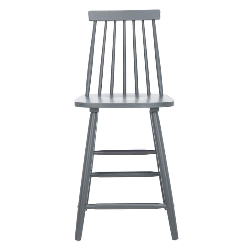 SAFAVIEH Zillah 24-inch Spindle Farmhouse Counter Stool (Set of 2) - 17.7" x 20.5" x 39.1" - 18"W x 21"D x 39"H