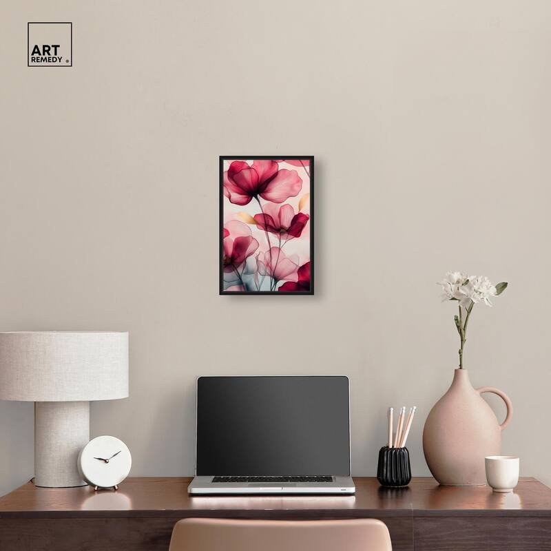 Chiffon Cherry Charm Canvas by Art Remedy