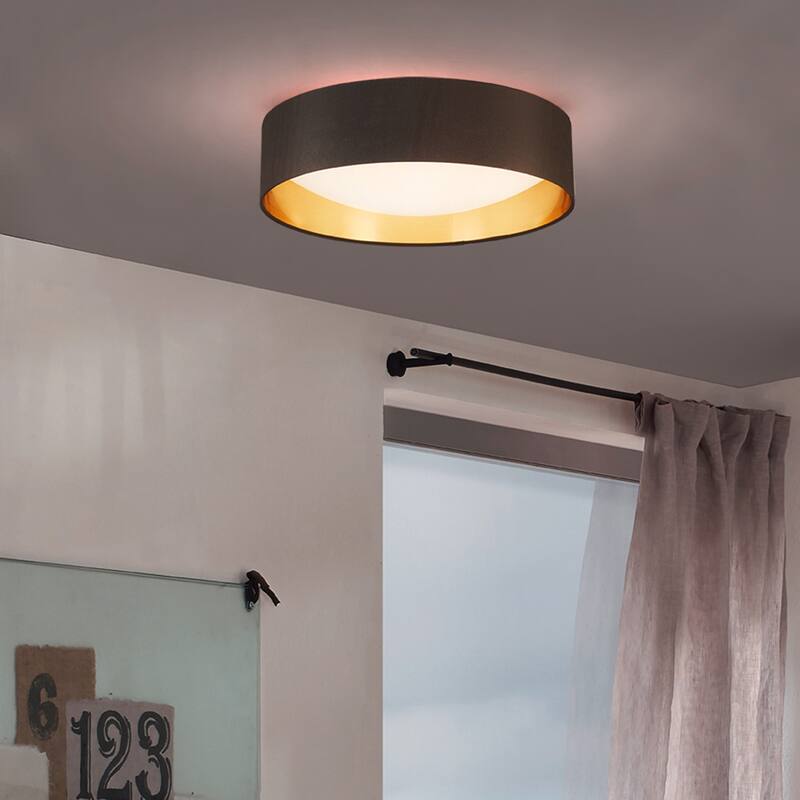 Eglo Orme LED Flush Mount Ceiling Light with Acrylic Diffuser