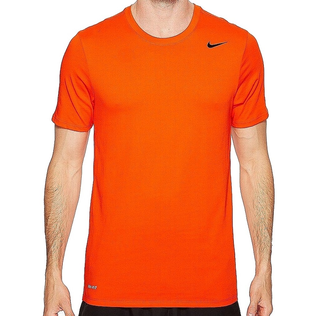 Nike Men's Dri-Fit athletic T-shirt Orange