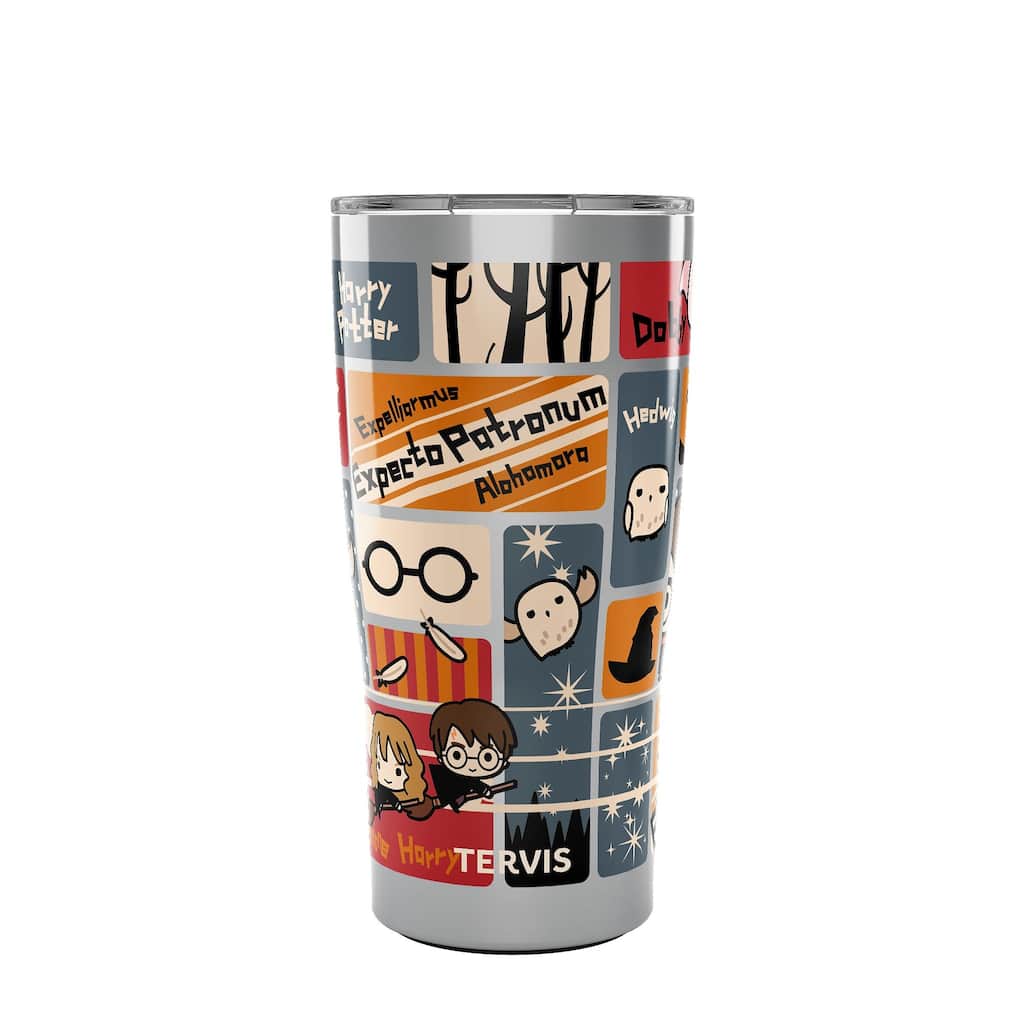 Tervis Traveler Harry Potter Charms Tiles Triple Walled Insulated Travel Tumbler, Stainless Steel