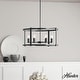 preview thumbnail 1 of 12, Hunter Astwood 26" 6 Light Chandelier, Dining Room, Kitchen, Cage - Art-Deco, Transitional, Contemporary Matte Black