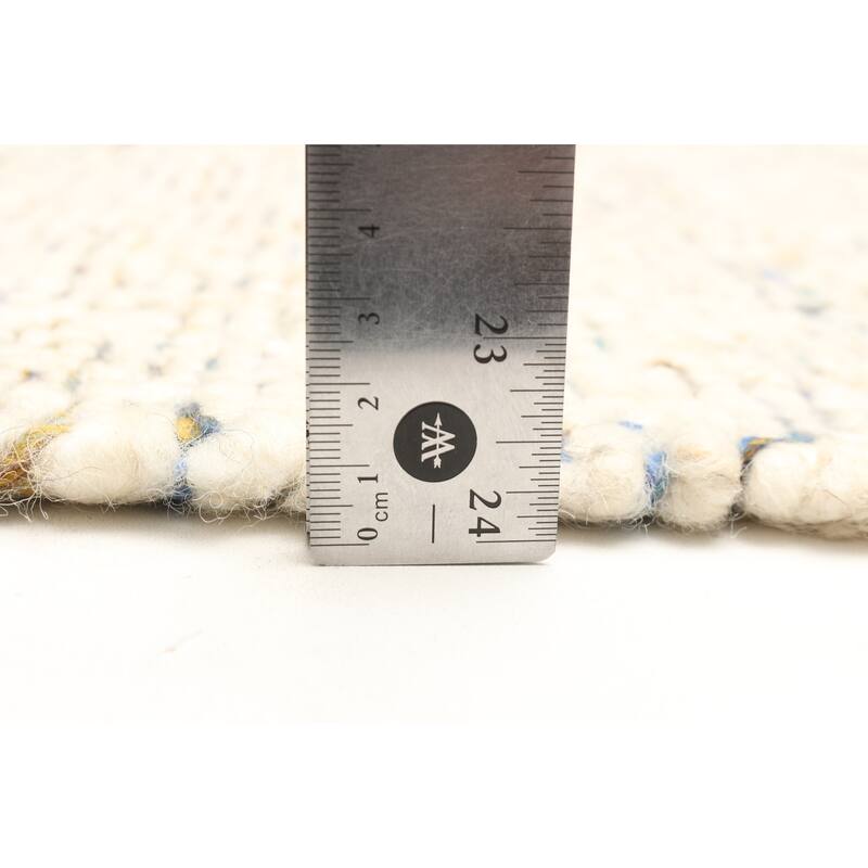 ECARPETGALLERY Braid weave Sienna Cream Wool Rug - 4'11 x 7'10