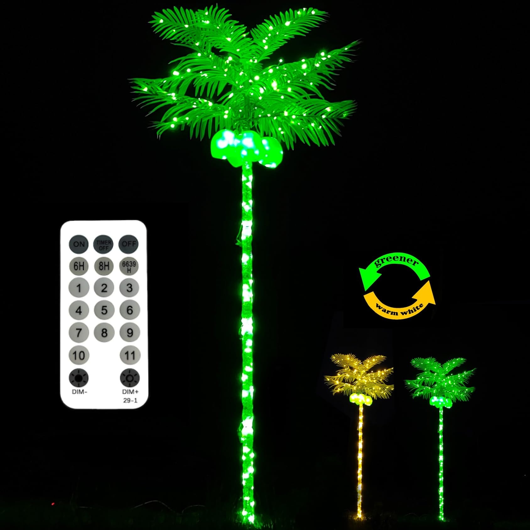 とりこさま専用品　パームライト-Palm Light Infinity Neon Palm Tree Lamp - novelty | Adesso