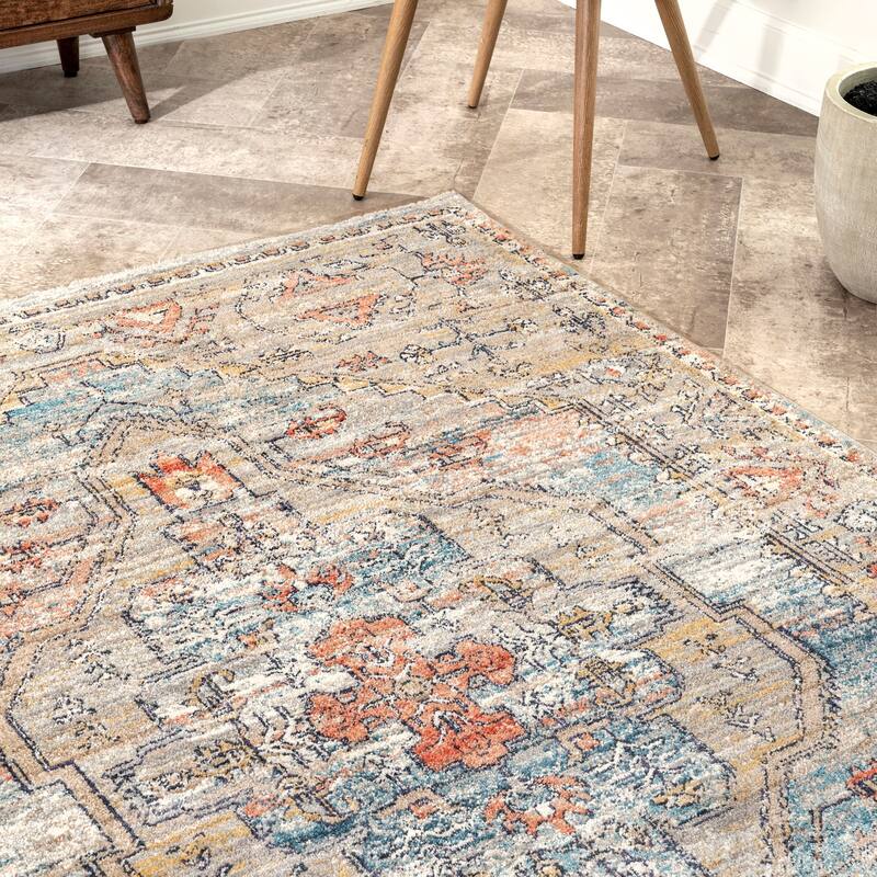 Nuloom Marley Traditional Medallion Fringe Area Rug