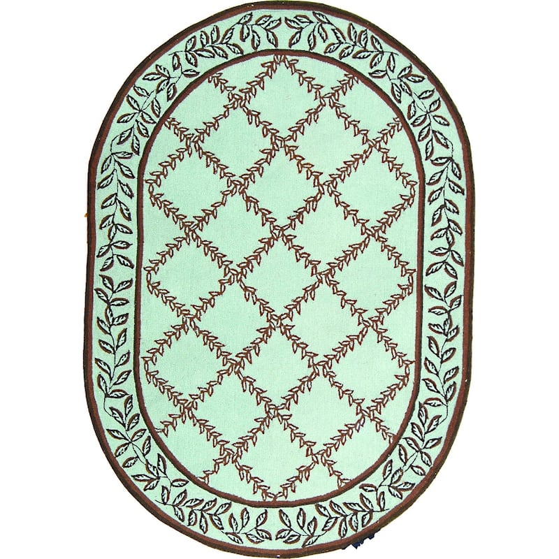 SAFAVIEH Handmade Chelsea Kimber Trellis French Country Wool Rug