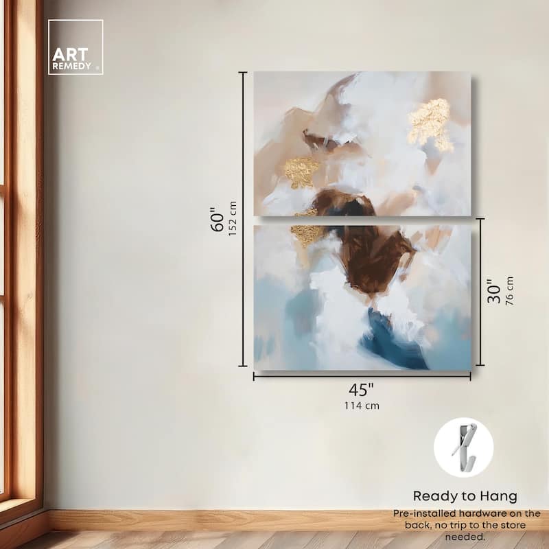 Earth's Palette I Canvas Set of 2 by Art Remedy, Gallery Wrapped