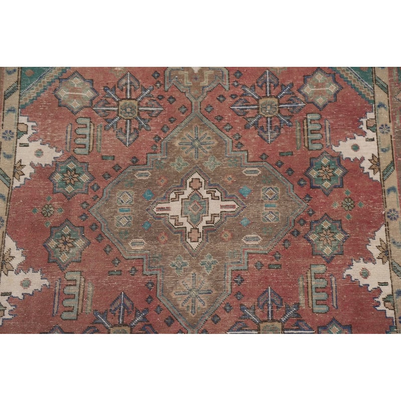 Distressed Tabriz Persian Antique Rug Home Décor Handmade Wool Carpet - 6'6" x 9'8"