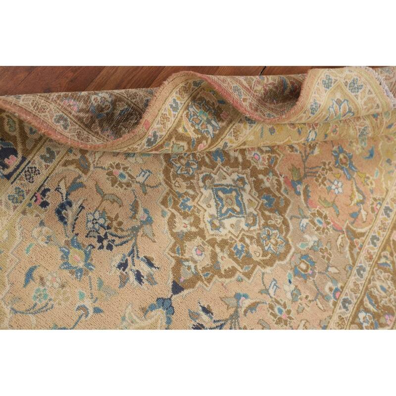 Kashan Persian Accent Rug Hand-Knotted Wool Carpet - 3'3" x 4'11"