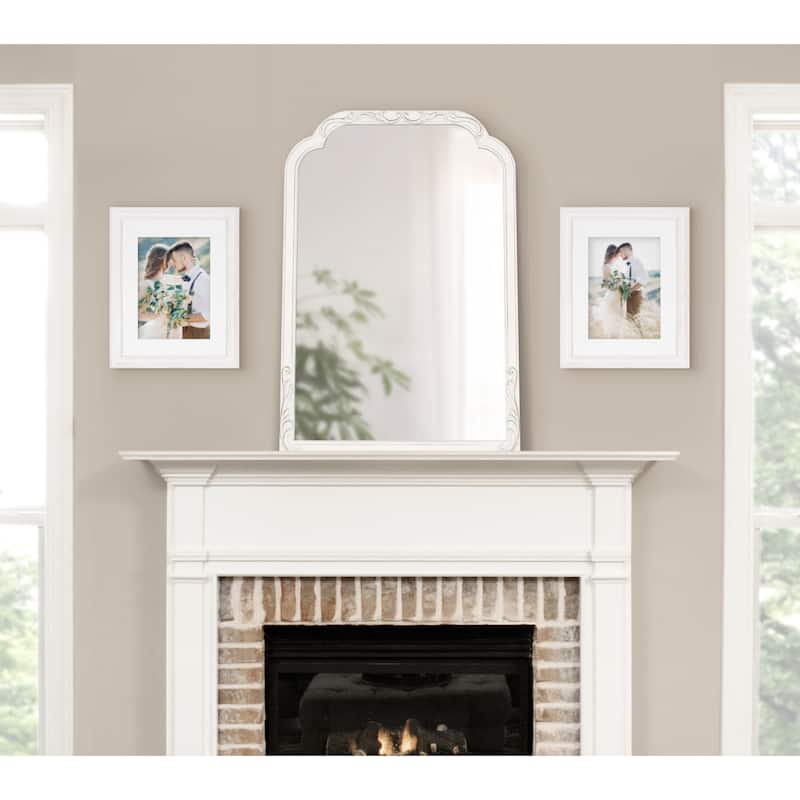 Kate and Laurel Fraimont Scallop Wall Mirror - 24x34