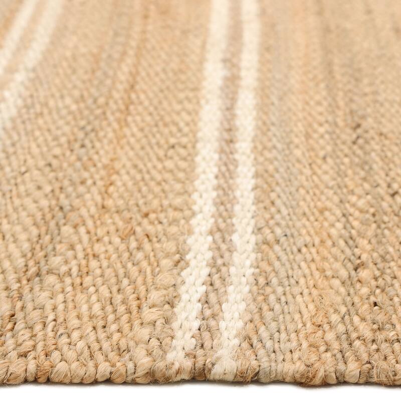 Overton Handmade Modern Contemporary Striped Area Rug