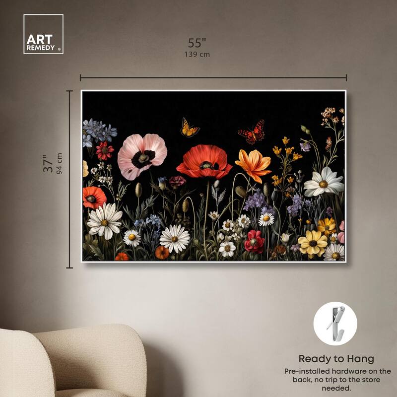 Wildflower Panorama Canvas by Art Remedy