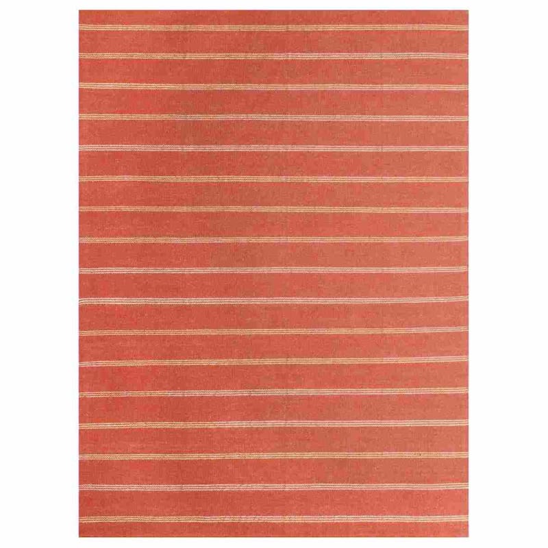 Sevita Striped Jute Area Rug - 7'9" x 9'9" - Cinnamon/Tan