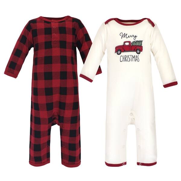 slide 1 of 1, Touched by Nature Baby Unisex Holiday Pajamas, Baby Christmas Tree 0-3 Months - Christmas Tree