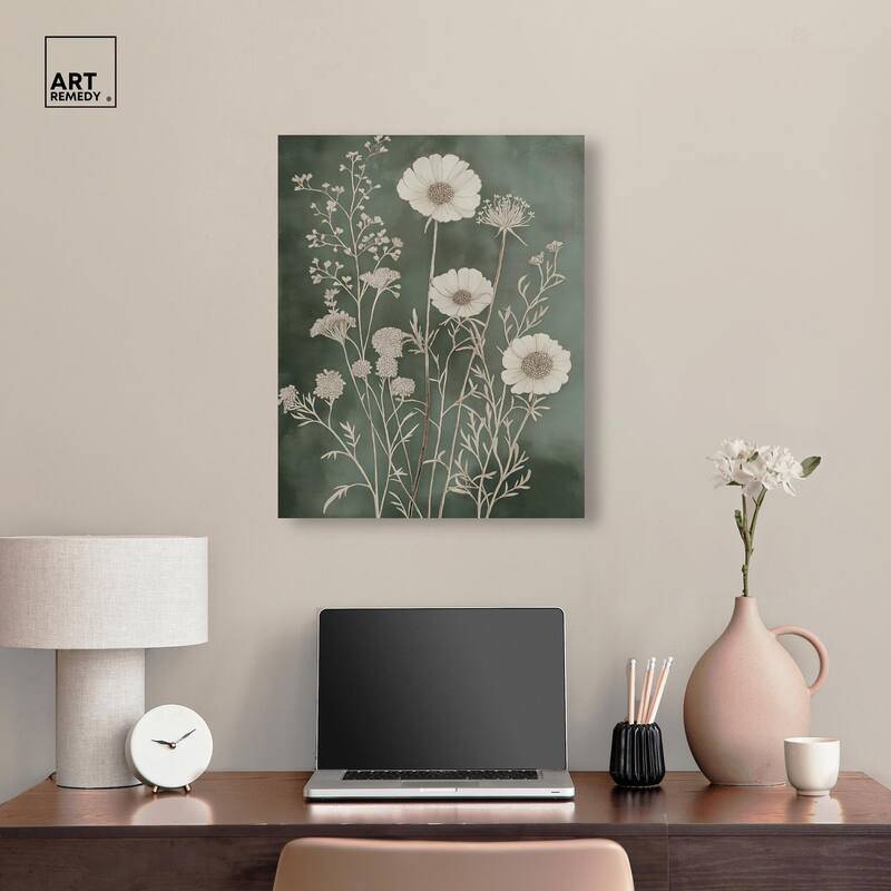 Airy Green Garden Canvas by Art Remedy, Gallery Wrapped
