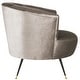 preview thumbnail 9 of 9, SAFAVIEH Mid-Century Modern Retro Arlette Velvet Hazelwood Club Chair - 32" x 33" x 31.5"