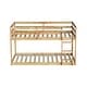 preview thumbnail 29 of 38, Artsy Solid Wooden Twin over Twin Bunk Bed with Ladder, Upper and Bottom Bed Platforms crafted with Strengthened Slats