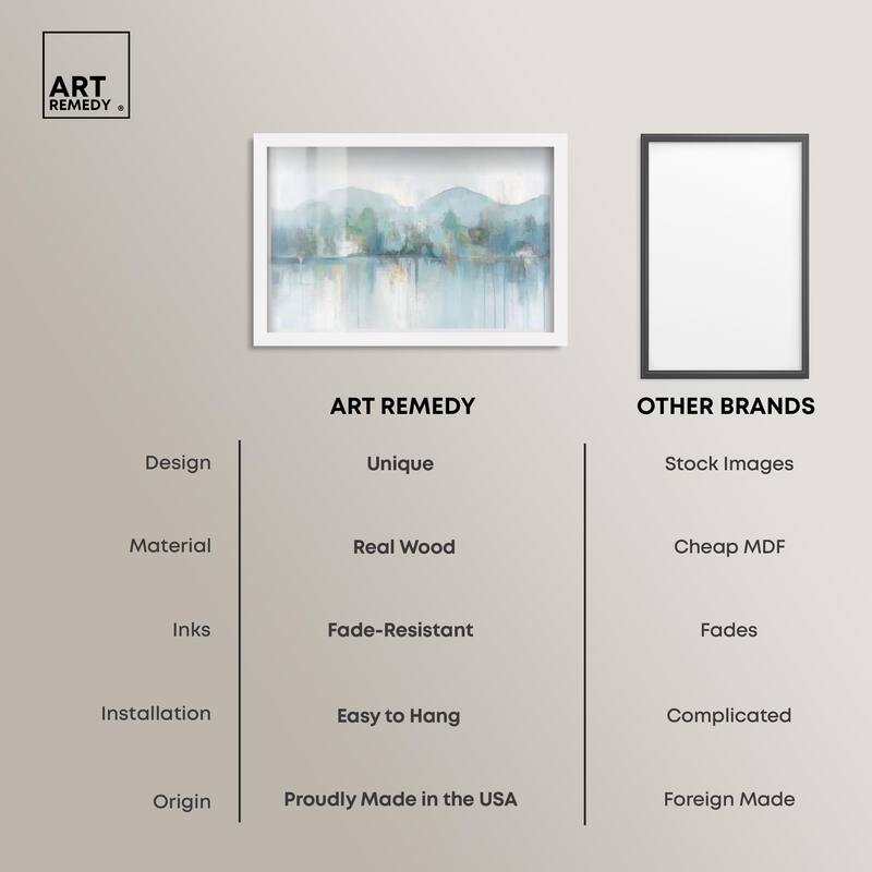 Mirrored Aqua Dream II Shadowbox by Art Remedy