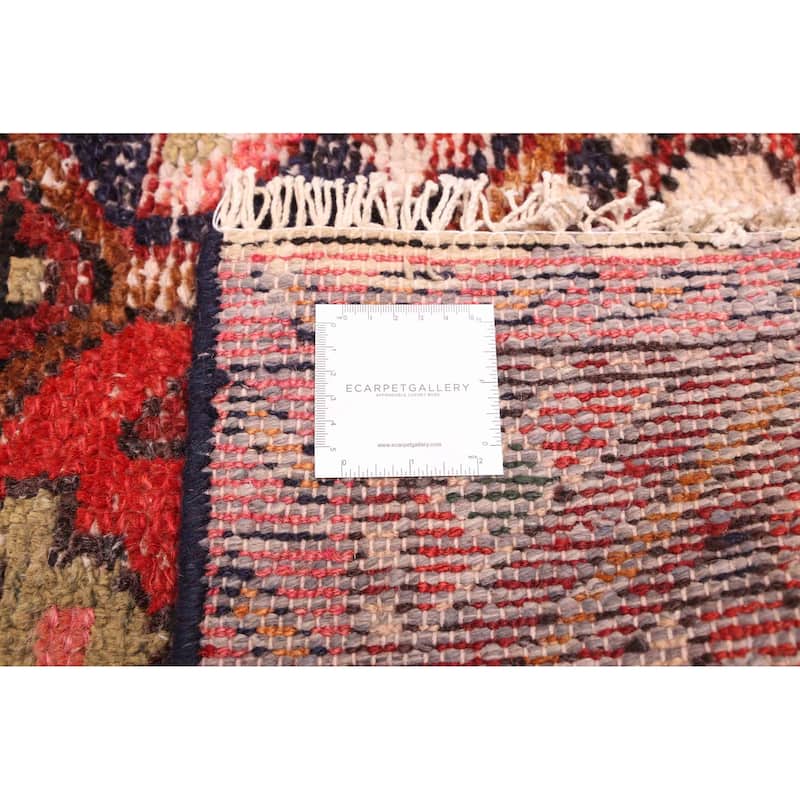 ECARPETGALLERY Hand-knotted Andelz Dark Red Wool Rug - 5'1 x 8'1