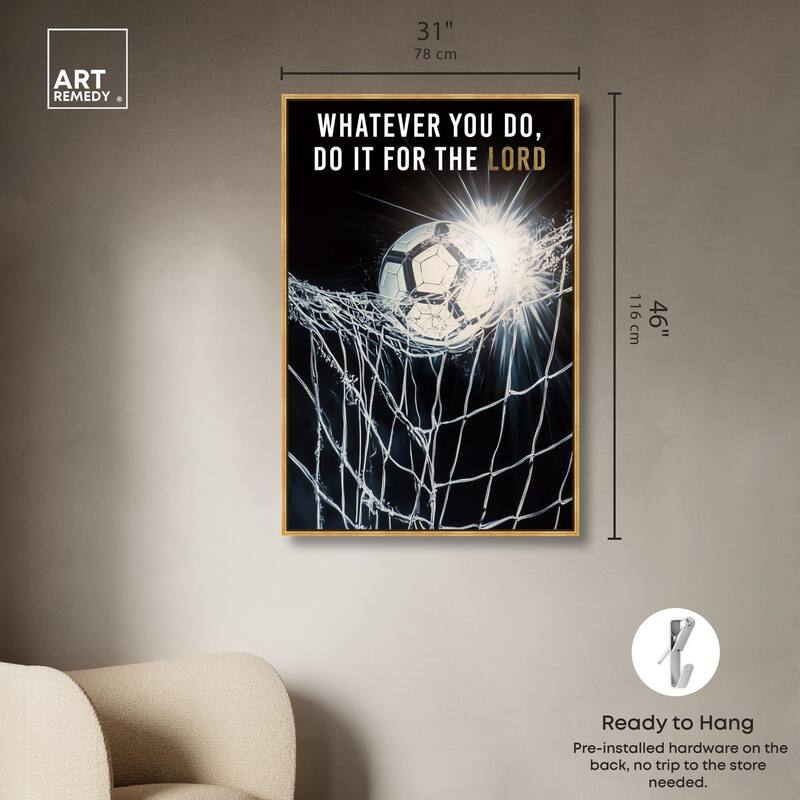 Do it for the Lord Soccer Canvas by Art Remedy