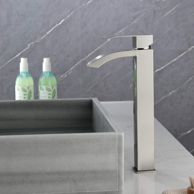 Single Handle Deck Mount Bathroom Faucet - 3"13"