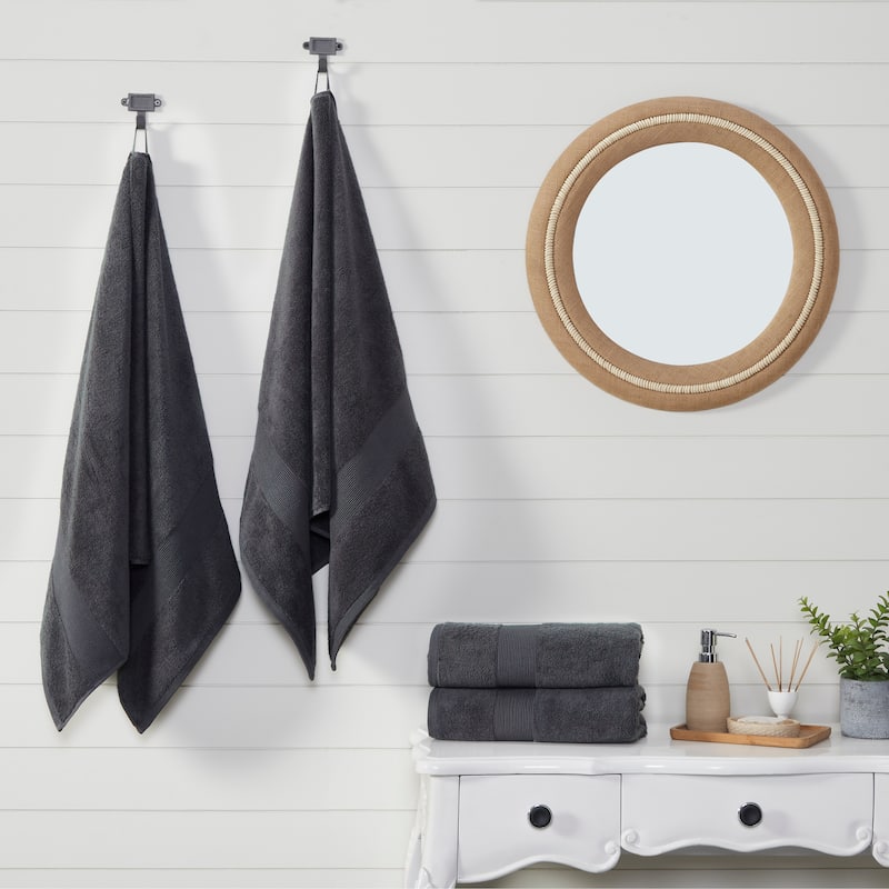 Fabstyles Soft Absorbent Bath Towel, 27 x 54 Inches, Set of 4