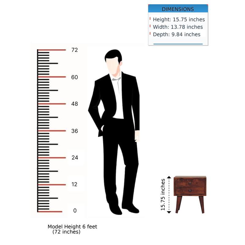 Solid Wood Mini Modern Bedside