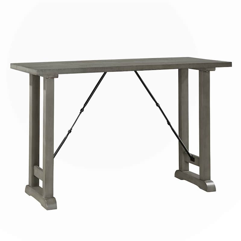 Light Gray Finish Counter Height Table 1pc