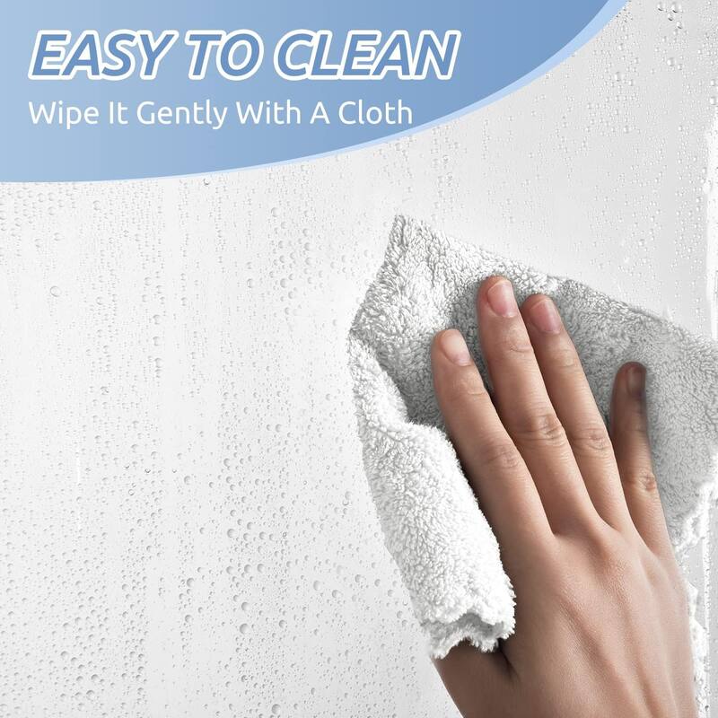 Waterproof Clear Shower Curtain Liner - Lightweight 72" x 72", Clear