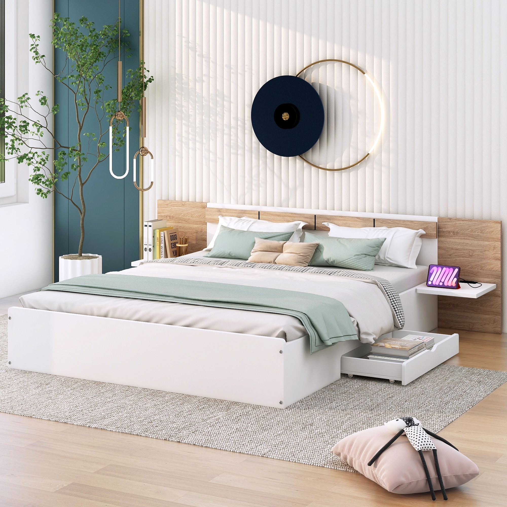 Kimara Platform Bed Headboard, image size:2000x2000