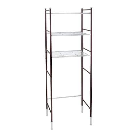 Organize It All 3 Tier Duplex Line Over the Toilet Space Saver Rack - 24.25 x 13.00 x 66.50