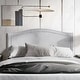 preview thumbnail 2 of 17, CraftPorch Velvet Nailhead Trim Upholstered Adjustable Headboard