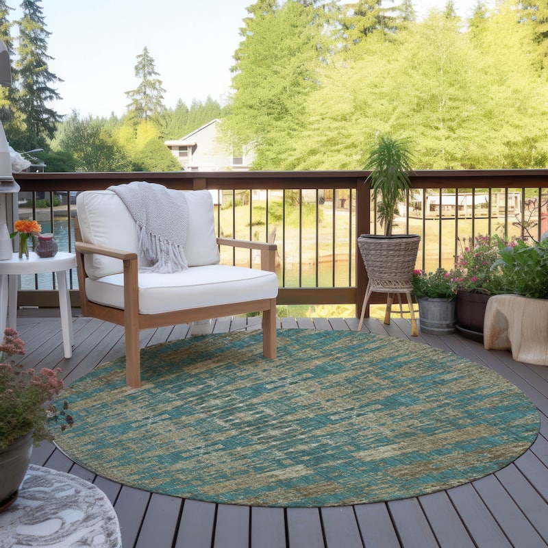 Machine Washable Indoor/ Outdoor Chantille Moroccan Boho Rug