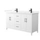 Option White, Black Trim, White Quartz Top