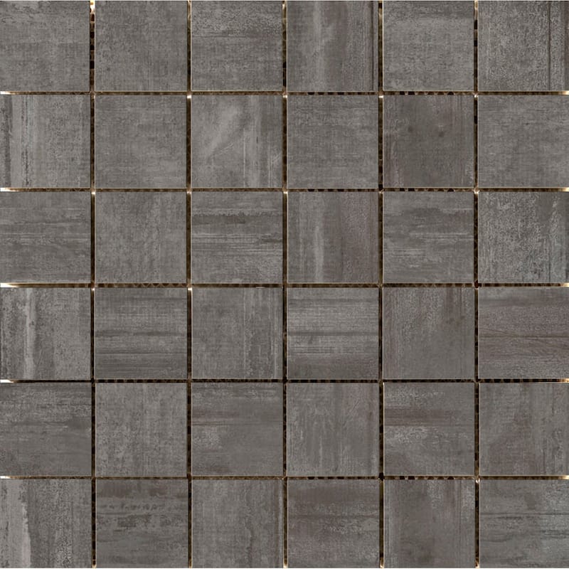 Emser Tile Hangar - Square Mosaic Wall Tile - Smooth Concrete Visual
