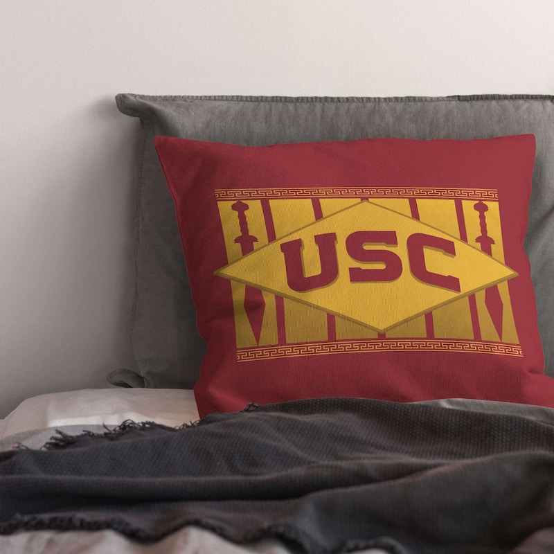 NCAA USC Trojans Sword 18 Inch Throw Pillow