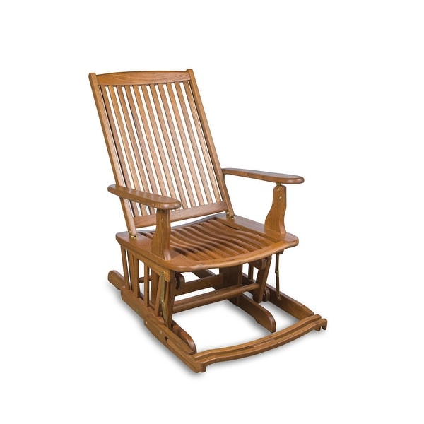 teak glider rocker