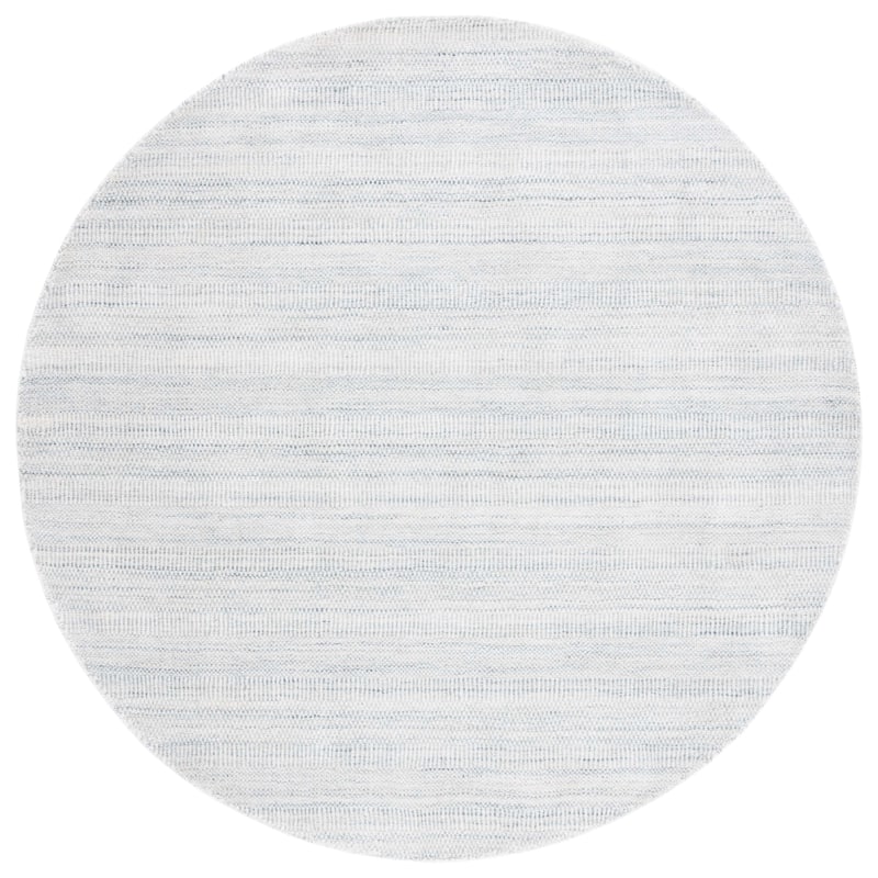 SAFAVIEH Handmade Mirage Shruti Modern Rug - 6' Round - Light Grey/Ivory