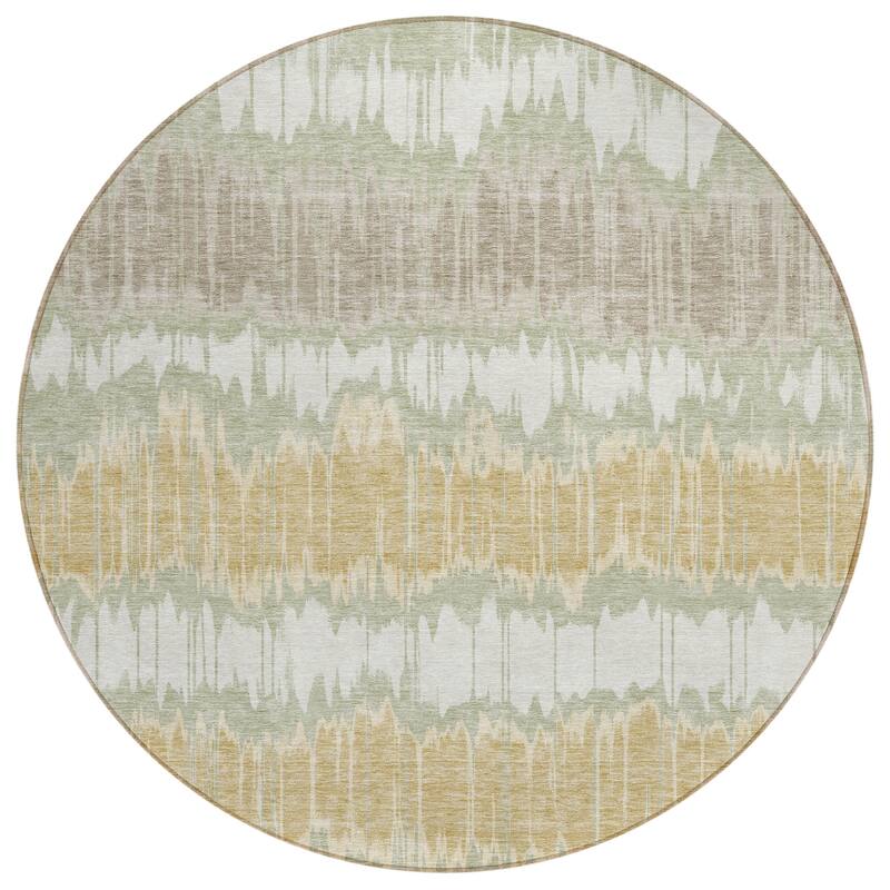 Machine Washable Indoor/ Outdoor Chantille Abstract Ombre Rug
